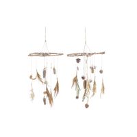 ozdoby świąteczne DKD Home Decor Drewno (2 Sztuk) (41 x 41 x 40 cm)