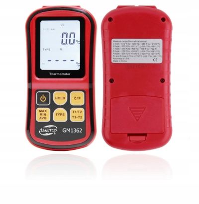 CYFROWY TERMOMETR 2x TERMOPARA TYPU K -50 do 1372 zdjęcie 8