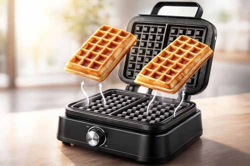 Gofrownica Primaveo 2500W Regulacja Temperatury 2 Duże Chrupiące Gofry na Arena.pl