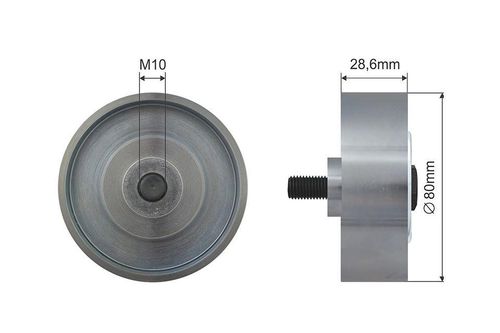 ROLKA NAPINACZA PASKA KLINOWEGO TOYOTA HILUX VI 2001 2002 2003 2004 2005 na Arena.pl