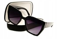 DUŻE DAMSKIE OKULARY PRZECIWSŁONECZNE POLARYZACYJNE Z FILTREM UV ETUI