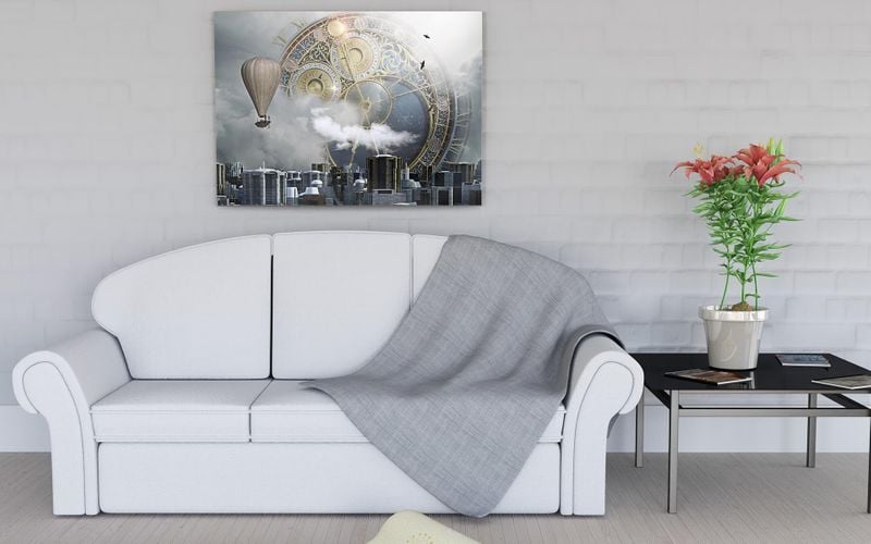 Foto obraz na płótnie "Mechanizm miasta" 120x80 zdjęcie 1