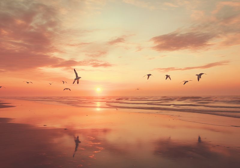 Plakat 100x70cm Spokojna Przystań zdjęcie 1