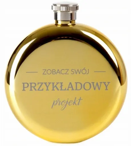 Personalizowana piersiówka okrągła 200ml GRAWER z dedykacją na PREZENT zdjęcie 9