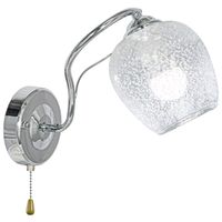 Retro lampa ścienna 8824/1 8C ball do sypialni chrom