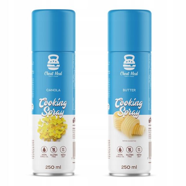 OLEJ RZEPAKOWY + MASŁO W SPRAYU COOKING SPRAY DIETA ODCHUDZANIE zestaw zdjęcie 4