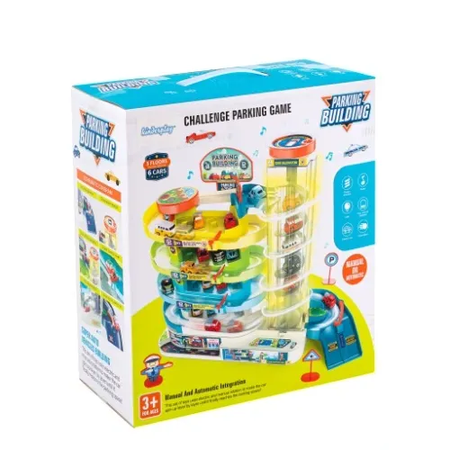 PARKING GARAŻ SAMOCHODOWY Z WINDĄ ZE ŚWIATŁEM I DŹWIĘKIEM AUTA ZAKRĘCONY na Arena.pl