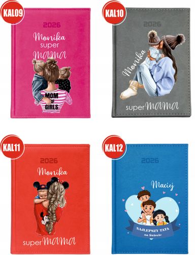 KALENDARZ A5 2026 DZIENNY PLANER Z NADRUKIEM NAPISEM MRS PREZENT na Arena.pl