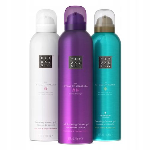 RITUALS Zestaw 3 Pianek pod Prysznic - Sakura, Karma, Yozakura - 3x200ml na Arena.pl