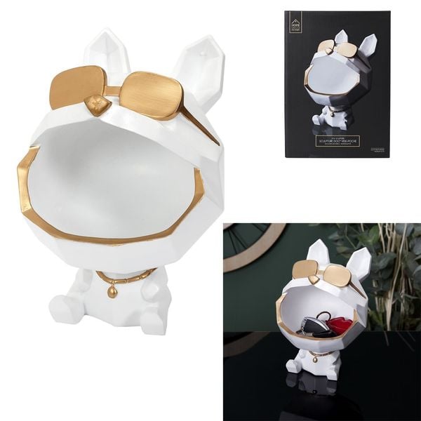 Organizer Pies w okularach biały zdjęcie 5