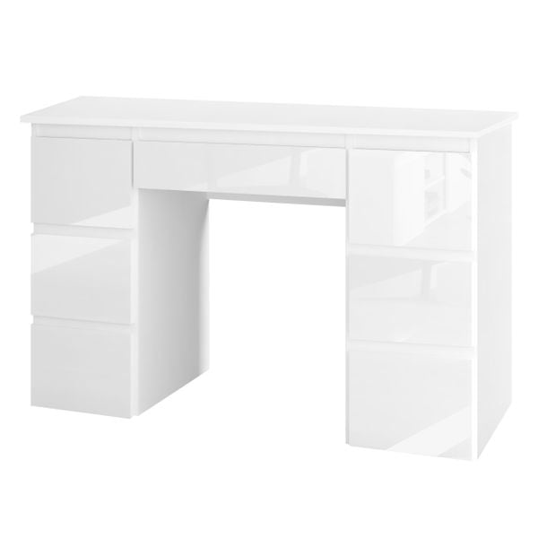 biurko MEGAN B3 BIAŁE FRONTY POŁYSK szkolne dla dziecka zdjęcie 7