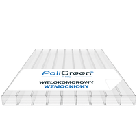Poliwęglan wielokomorowy PoliGreen Pro 4000x2100 bezbarwny 16 mm 7H