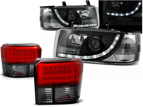 REFLEKTORY LAMPY + TYLNE LED VW T4 OD 1990 DO 2003 Roku DAYLIGHT TYLNE LED na Arena.pl