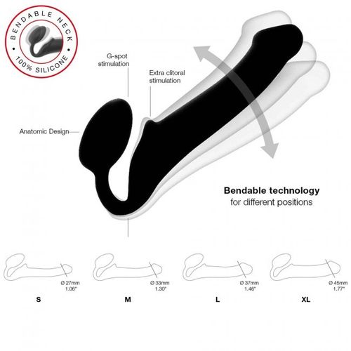 Strap-on-me Silicone bendable strap-on Flesh M na Arena.pl