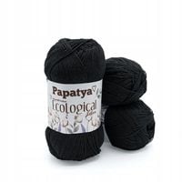 Włóczka Papatya Ecological 101 CZARNA