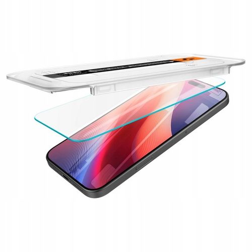 2x Szkło Hartowane SPIGEN EZ FIT + Aplikator do Apple iPhone 16/15, do etui na Arena.pl