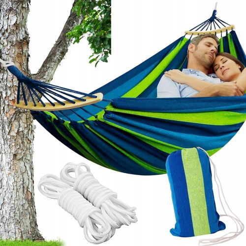 HAMAK OGRODOWY DWUOSOBOWY XXL 2 Osobowy Turystyczny Z DRĄŻKIEM DUŻY na Arena.pl