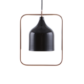 Lampa wisząca metalowa czarna MAVONE