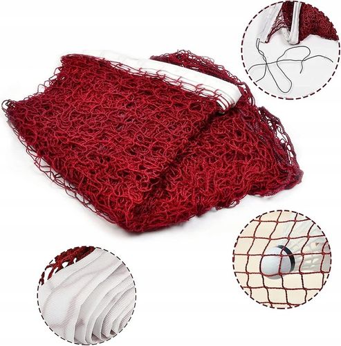 Siatka do gry w badmintona 6m długa mocna profesjonalnych amatorskich meczy na Arena.pl