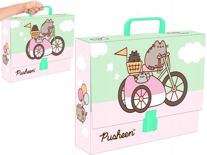 Teczka z rączką A4 St. Majewski pusheen zdjęcie 1