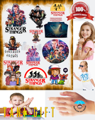 Duży Zestaw Mega Tatuaży zmywalnych - Stranger Things