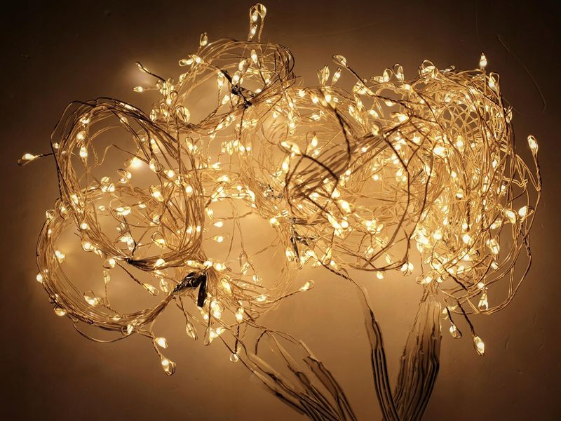 LAMPKI KURTYNA druciki mikro LED 8 FUNKCJI WEW/ZEW zdjęcie 4