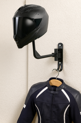 UCHWYT WIESZAK OBROTOWY NA KASK HEŁM MOTOCYKLOWY ROWEROWY CZARNY KULA na Arena.pl