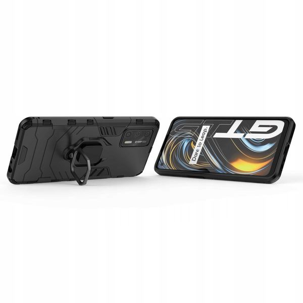 Spacecase X-Ring Realme Gt 5G Czarny zdjęcie 9