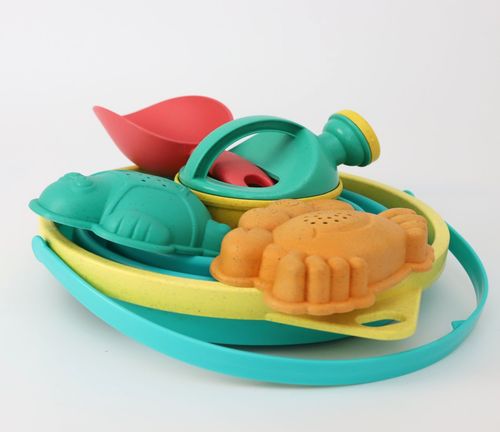 wiaderko do piaskownicy z zabawkami - zielone na Arena.pl