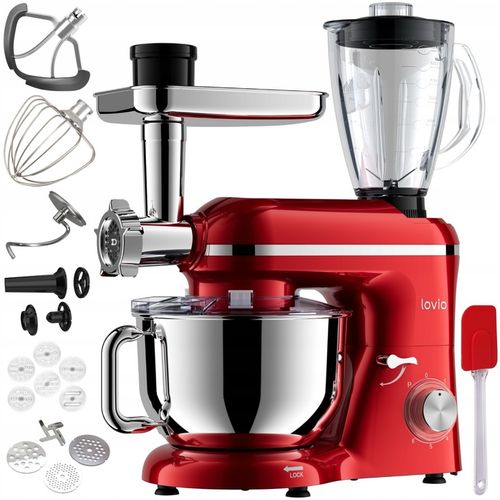 Robot kuchenny Lovio LVSTM02PRD 1900 W Czerwony Misa 6,2L 6 Prędkości na Arena.pl