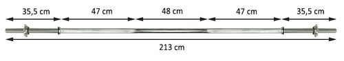 Gryf prosty 213cm + zaciski na Arena.pl