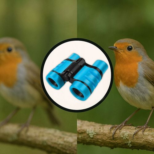 Lornetka Dla Dzieci Zabawkowa 4x30 Podręczna Kieszonkowa Powiększenie Lupa na Arena.pl