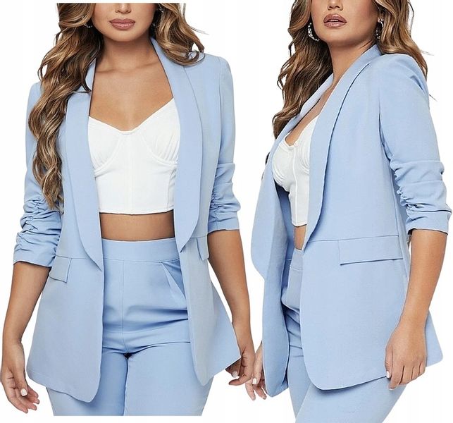 Damska elegancka MARYNARKA żakiet narzutka XXL /44 zdjęcie 1