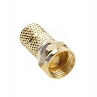 WTYK F ANTENOWY KOŃCÓWKA NA KABEL KONCENTRYCZNY CU GOLD 6,8 mm - 100 SZTUK