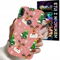 ETUI CASE DO MOTOROLA E6 PLUS - ŚWIĄTECZNE WZORY NA ŚWIĘTA RENIFER CHOINKA