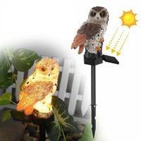 LAMPA SOLARNA SOWA LED OGRODOWA DUŻA LAMPKA WBIJANA DEKORACJA DO OGROD