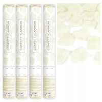 Konfetti TUBA TUBY KREMOWE PŁATKI RÓŻ CONFETTI ŚLUB WESELE URODZINY 4x 40cm