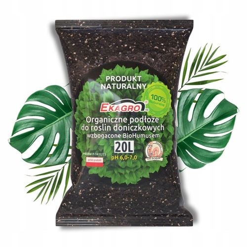 Podłoże do Roślin Doniczkowych 20L Bio Ziemia uniwersalna do kwiatów na Arena.pl