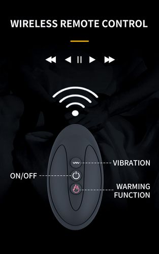 wibrator silicone massager 7 function and heating function, black na Arena.pl
