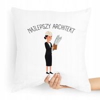 Poduszka Prezent Dla Najlepszego Architekta Z Nadrukiem Ze Zdjęciem