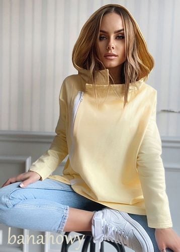 Asymetryczna BLUZA DAMSKA stylowa oryginalna kobieca piękne kolory na Arena.pl