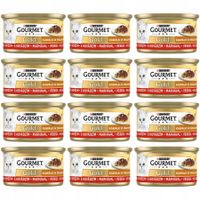 Gourmet Gold Karma dla kota Sauce Delight z wołowiną 85 g x 12 sztuk