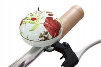 DZWONEK ROWEROWY DUŻY KOLOROWY ding dong KWIATY 80