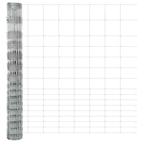 Ogrodzenie pastwiskowe Srebrny 25 x 1,2 m Stal galwanizowana na Arena.pl