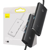 2 x BASEUS WIELOFUNKCYJNY ADAPTER HUB 4W1 USB DO 4X USB 3.0 Z PRZEWODEM 0,2