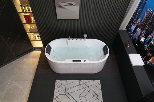 Wirujące dysze Wanna z hydromasażem BZX-675 prostokątna 170cmx850cmx60cm z na Arena.pl