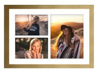 Ramka na 3 zdjęcia Hekla 30x40x3 MDF galeria złoty 1szt.