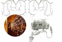 SOPLE GIRLANDA KURTYNA 200 LED CIEPŁY BIALY+ FLASH (ZIMNY BIAŁY)