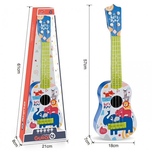 WOOPIE Gitara Klasyczna dla Dzieci Niebieska 57cm zdjęcie 3