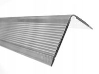 Kątownik Ryflowany Progowy 40 x 25 x 2/1.5 1,5m Ozdobny Aluminiowy Schodowy